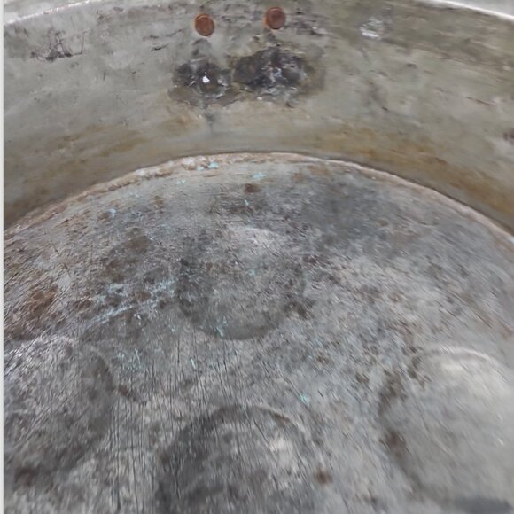 Antique Hand Hammered Copper Abskelivar Pan Egg Escargot Pancakes 18th C X Large - Picture 6 of 10